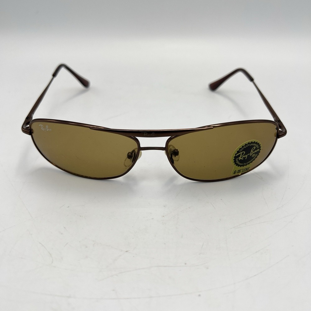 Ray Ban RB 8016 Sunglasses 61-13 G15 Brown Lens Metal - Picture 7 of 7